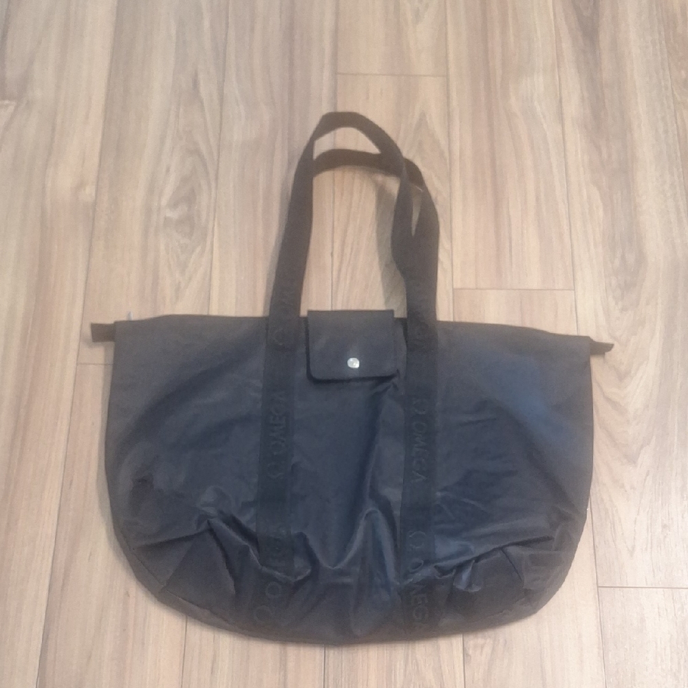 Omega Weekend Black Nylon Tote